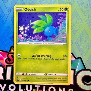 oddish (001/159) - common — pokémon: crown zenith